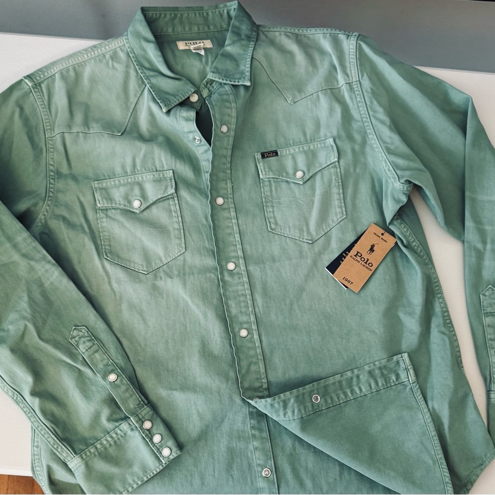 Polo by Ralph Lauren Green Casual Button Down Shirt